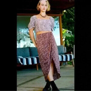 UO Leopard Print Skirt Size XS